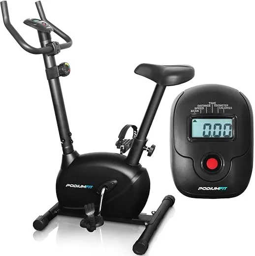 Bicicleta Ergométrica Magnética PodiumFit V100 com 8 Cargas e Silenciosa