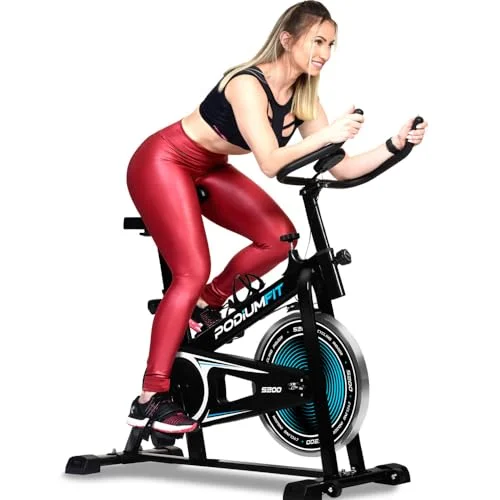 Bicicleta Ergométrica Spinning PodiumFit S200 - Silenciosa