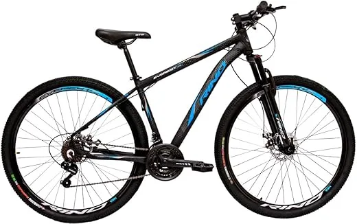 Bicicleta Rino Everest 29″ Preto/Azul 17″