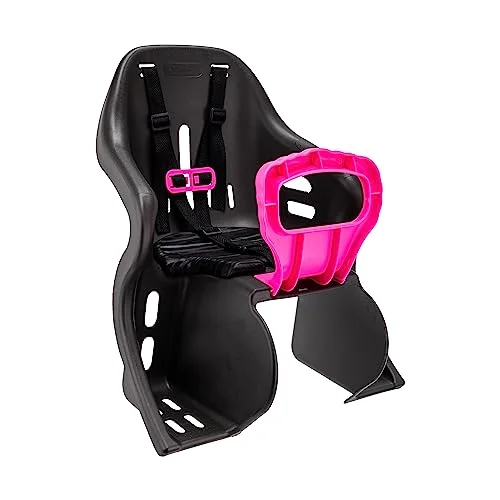 Cadeirinha Traseira Kid Bike Grafite e Rosa