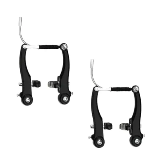 Kit de Freio V-Brake para Bicicleta Logan em Alumínio Preto Fosco - Dianteiro e Traseiro