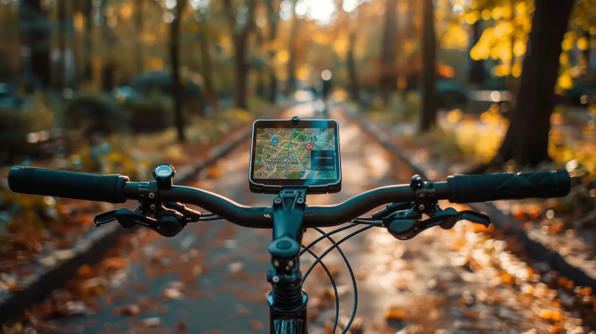 Instalação de rastreador de bicicleta