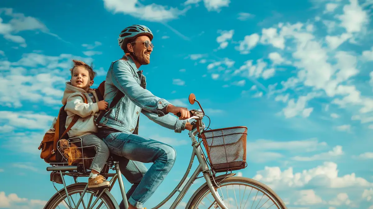 bicicleta com cadeirinha para criança