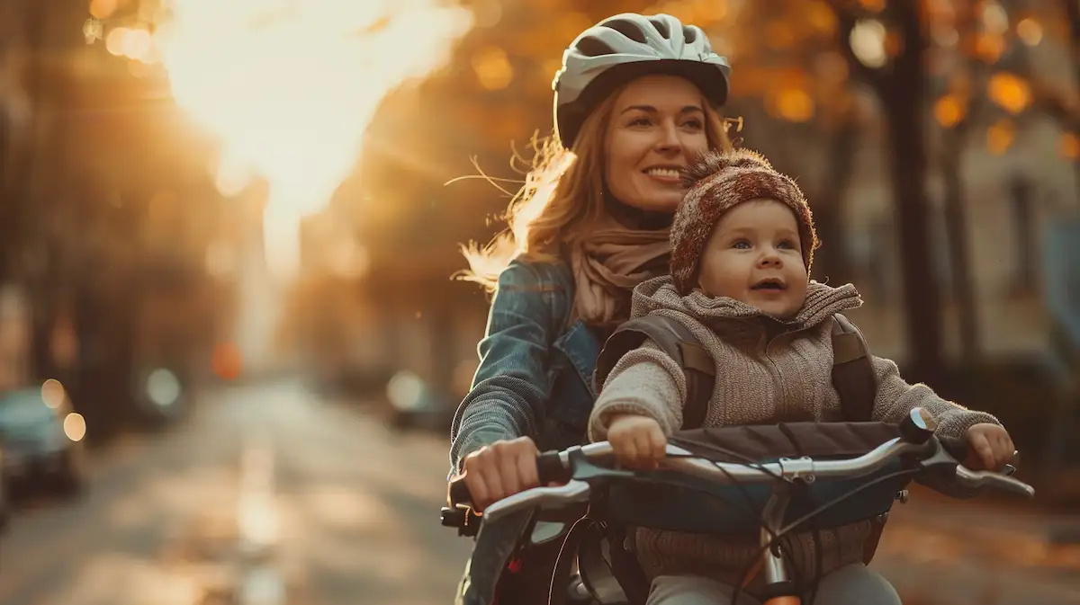 bicicleta de assento infantil