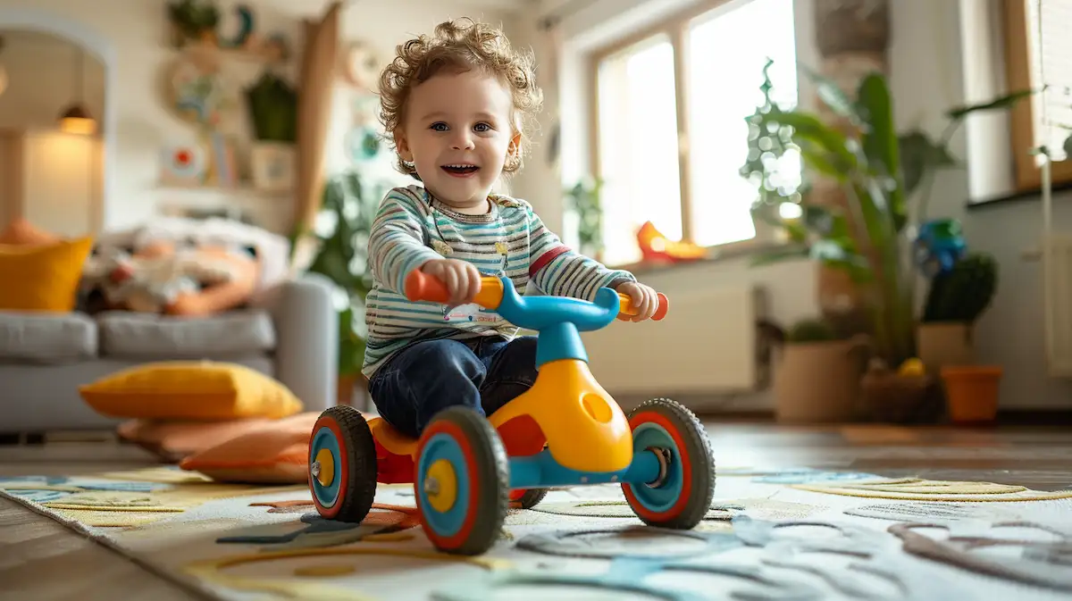 Bicicleta de plástico para bebê