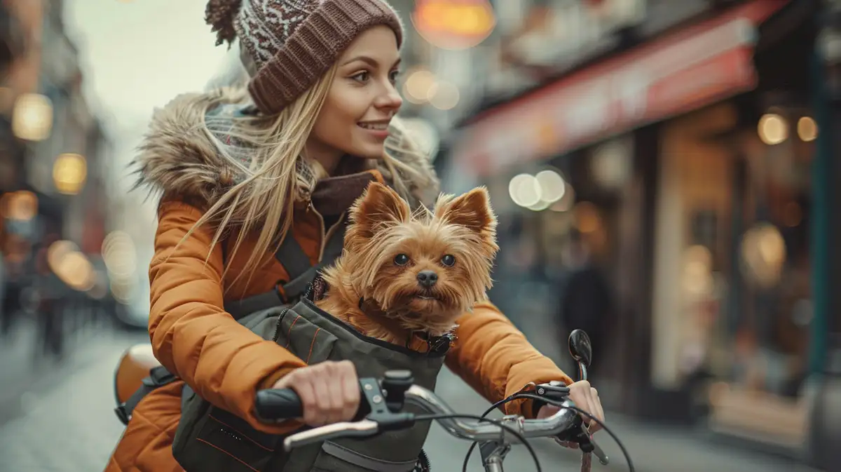 cesta de bicicleta para cachorro grande