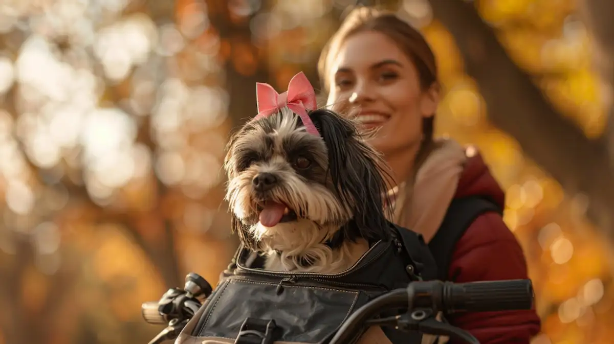 cesta para carregar cachorro na bicicleta