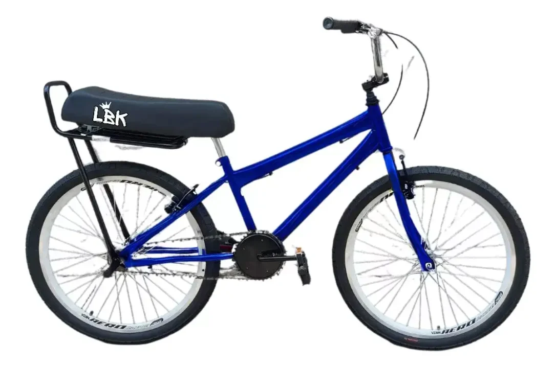 Bicicleta Aro 20 Montadinha LBK com Guidão de Moto Banco Xr